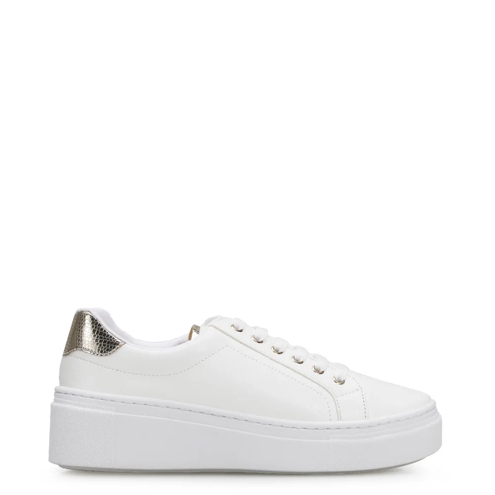 Tênis Flatform Alt Branco/Dourado - imagem 3