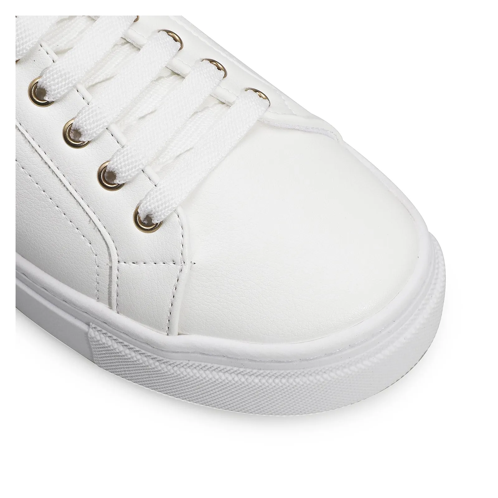 Tênis Flatform Alt Branco/Dourado