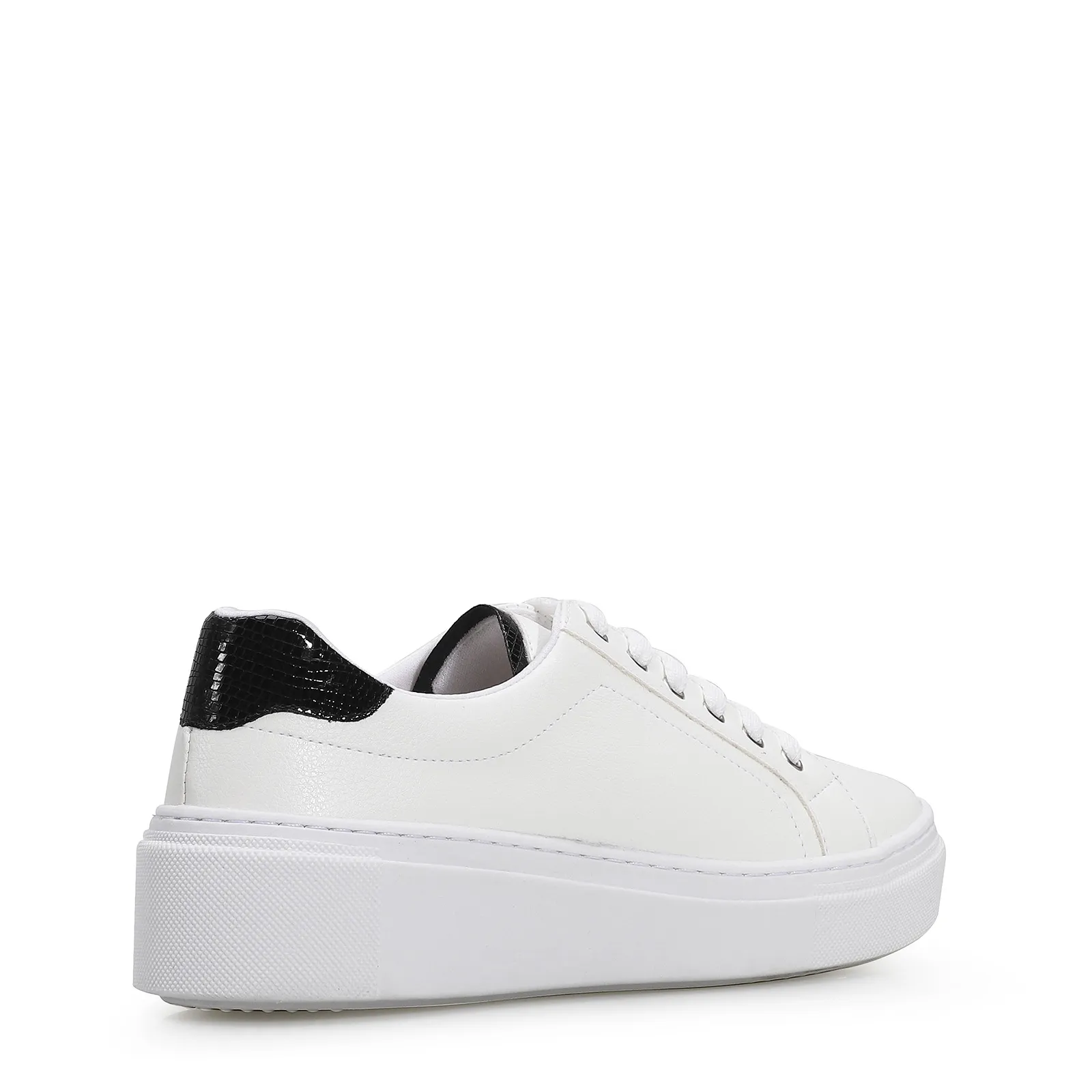 Tênis Flatform Alt Branco/Lezard Preto