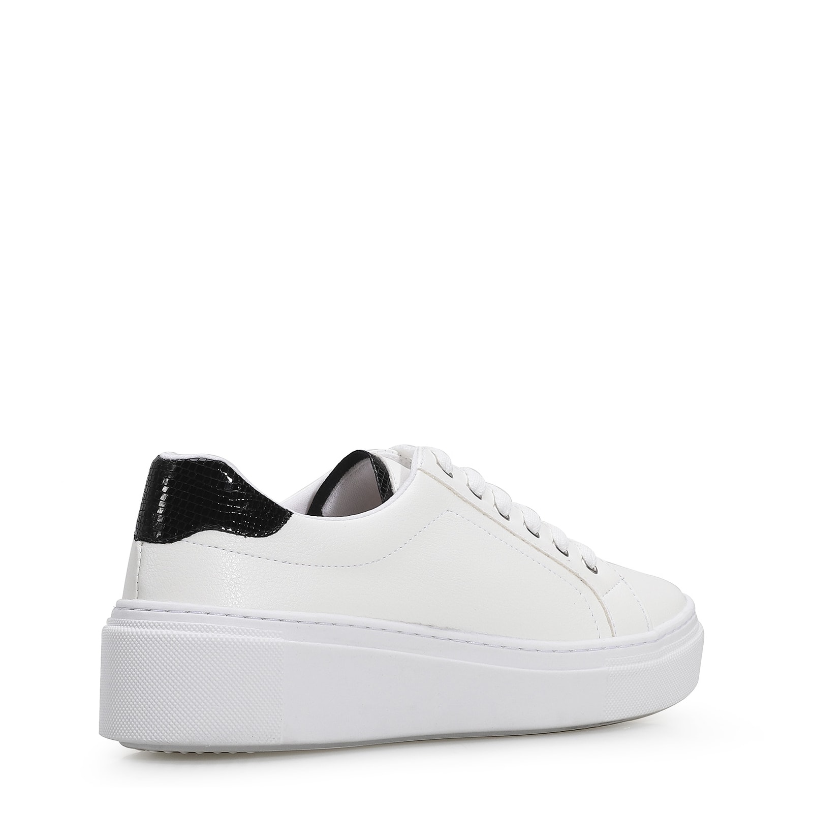 Tênis Flatform Alt Branco/Lezard Preto