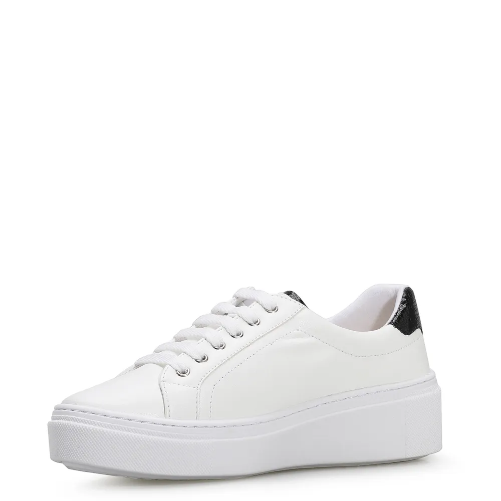 Tênis Flatform Alt Branco/Lezard Preto - imagem 4