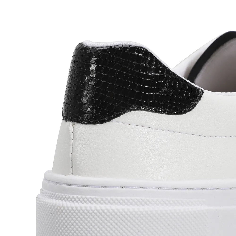Tênis Flatform Alt Branco/Lezard Preto - imagem 7