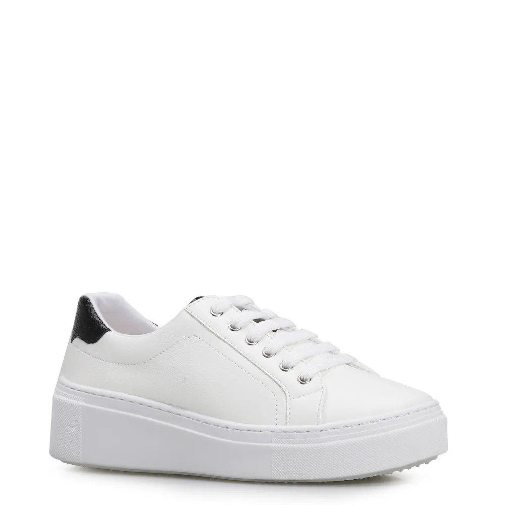 Tênis Flatform Alt Branco/Lezard Preto