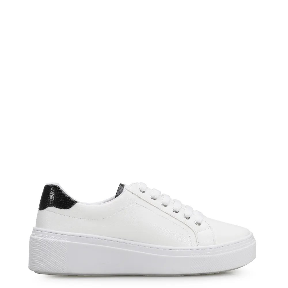 Tênis Flatform Alt Branco/Lezard Preto - imagem 2