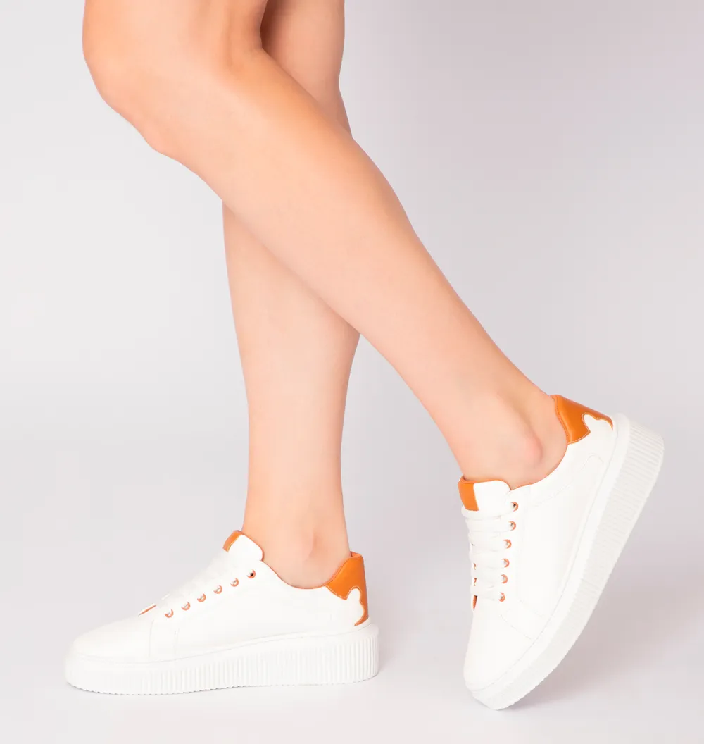 Tênis Flatform Alt Branco/Marrom - imagem 2