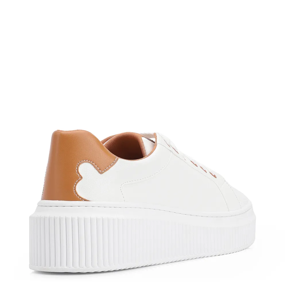 Tênis Flatform Alt Branco/Marrom - imagem 4
