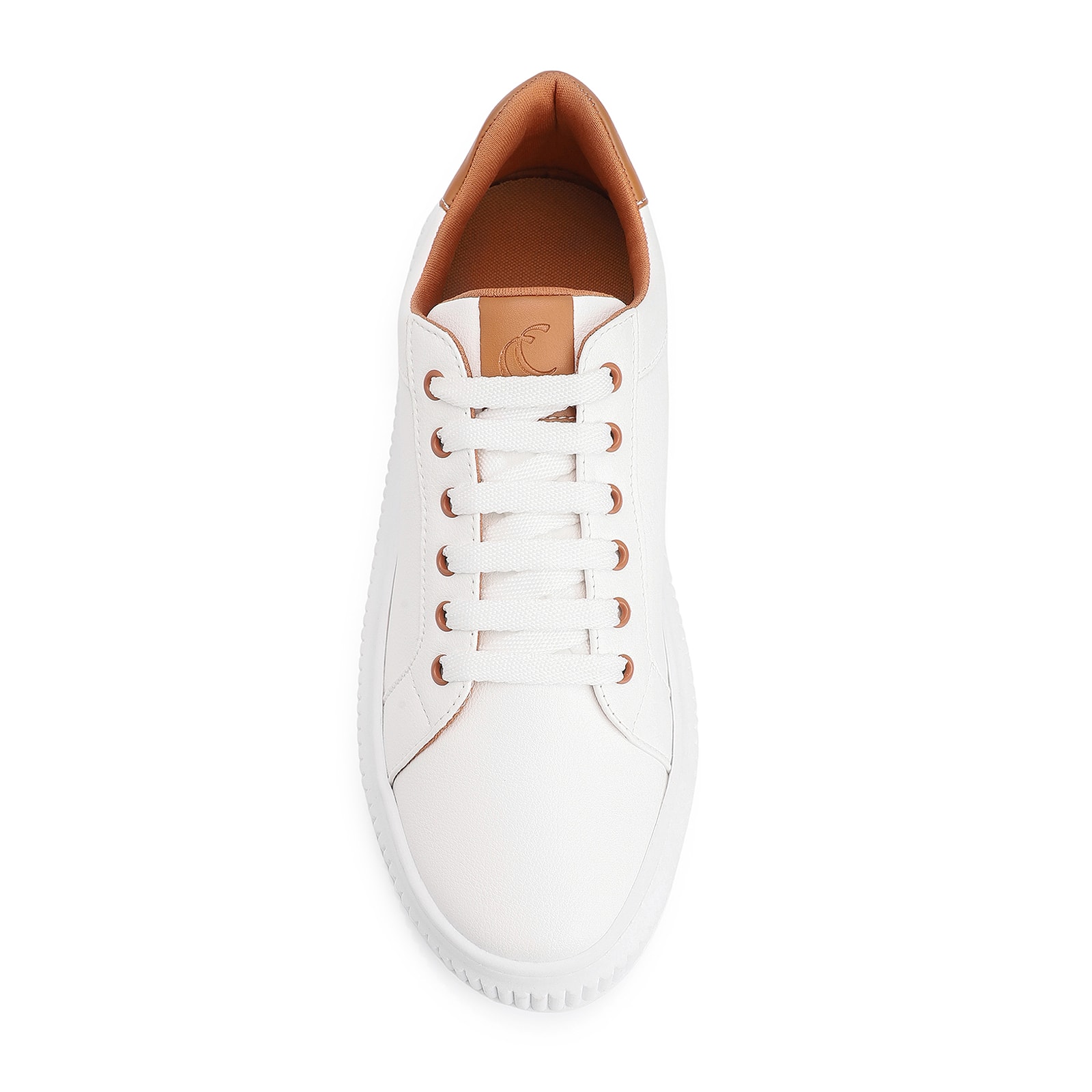Tênis Flatform Alt Branco/Marrom