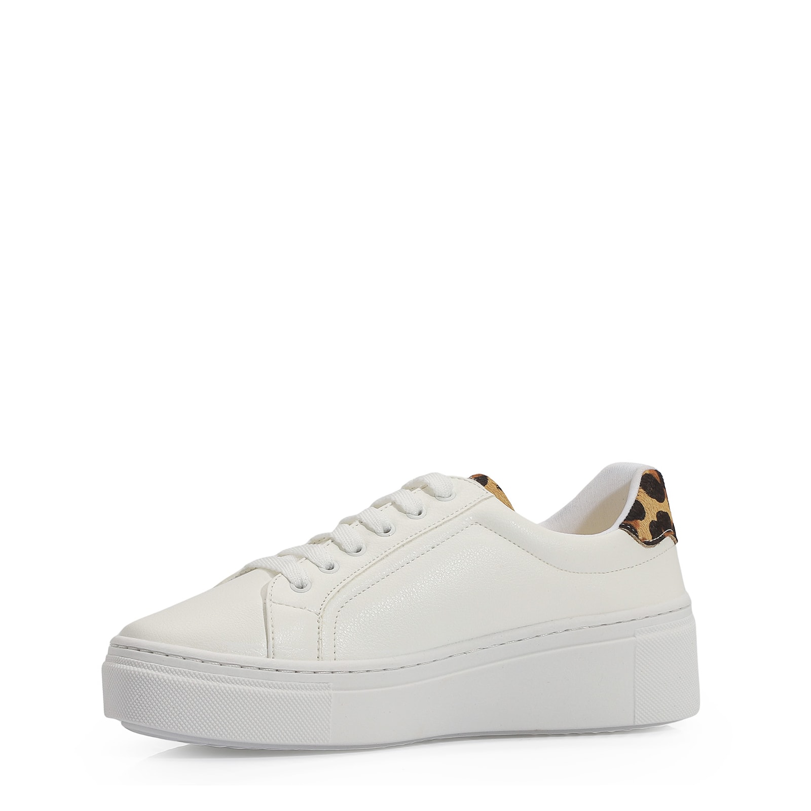 Tênis Flatform Alt Branco/Onça