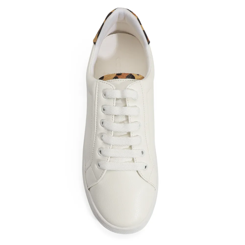Tênis Flatform Alt Branco/Onça - imagem 5