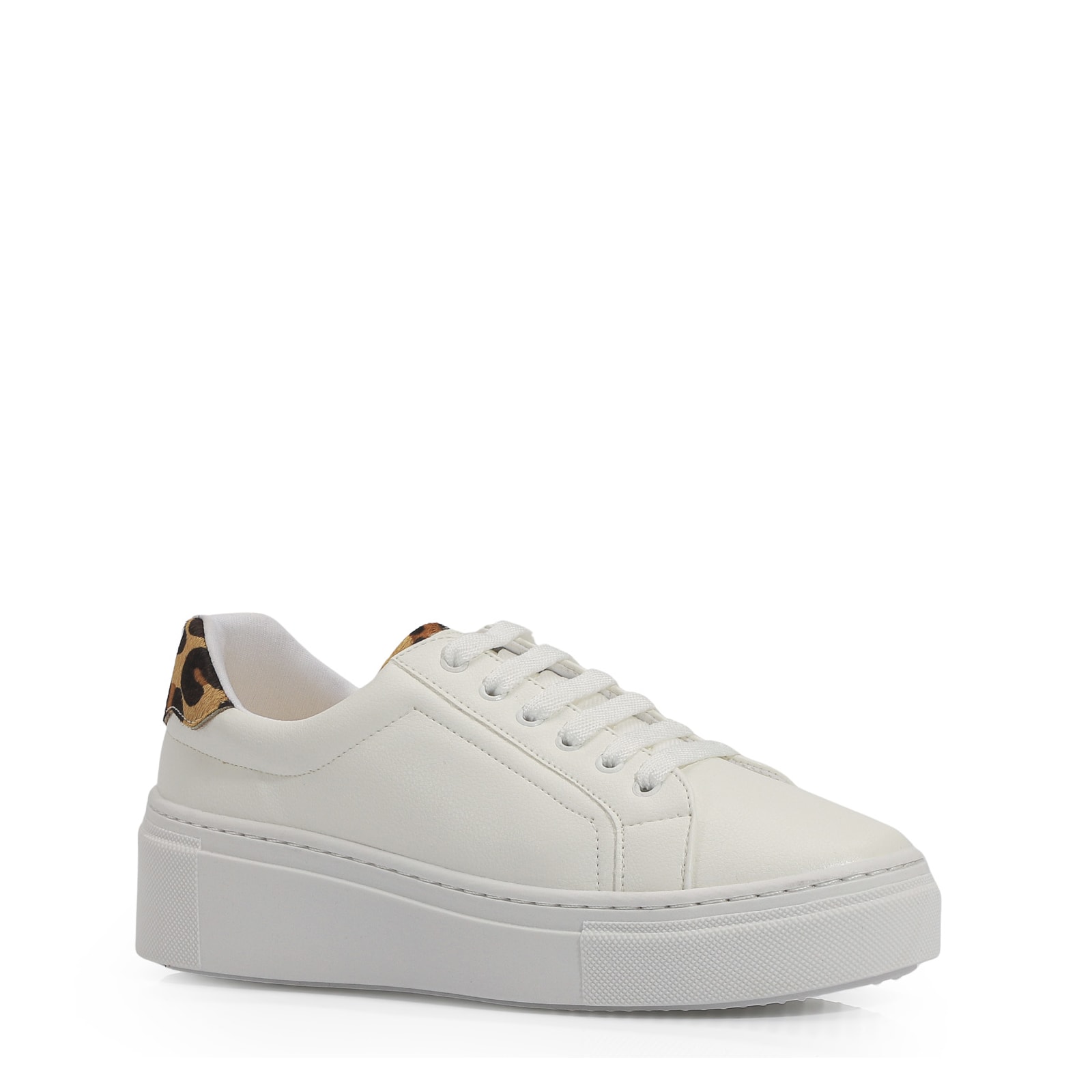 Tênis Flatform Alt Branco/Onça