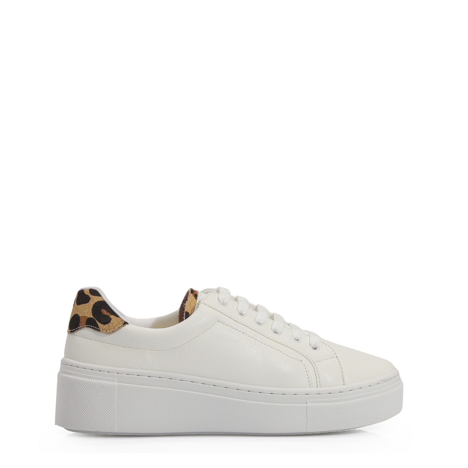 Tênis Flatform Alt Branco/Onça