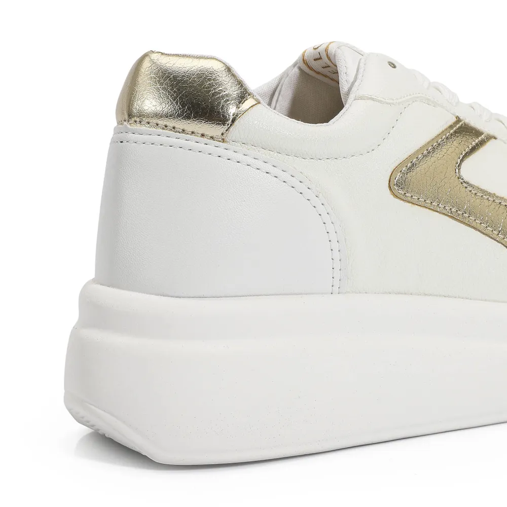 Tênis Flatform Alt Branco/Ouro - imagem 6