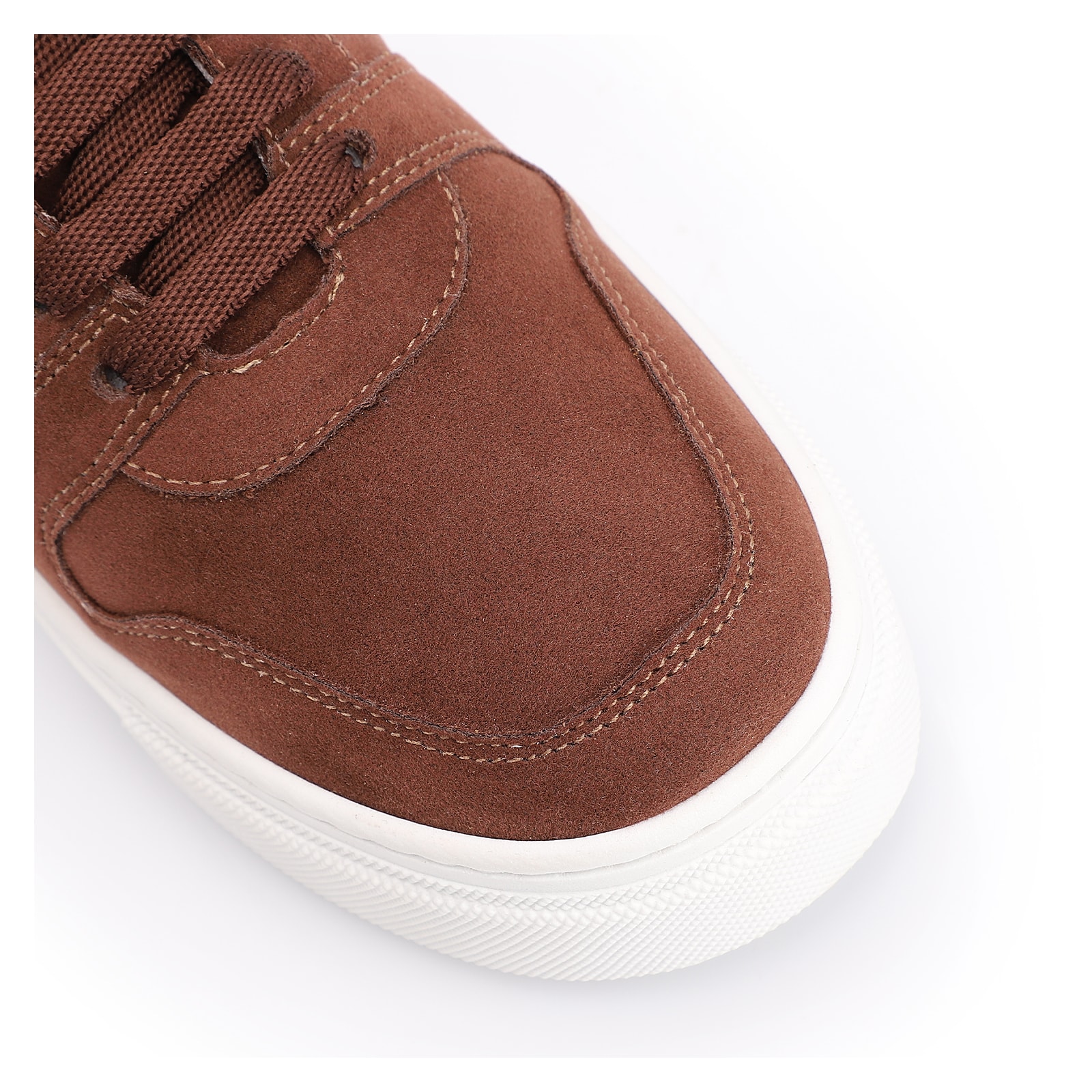 Tênis Flatform Alt Camurça Marrom Escuro