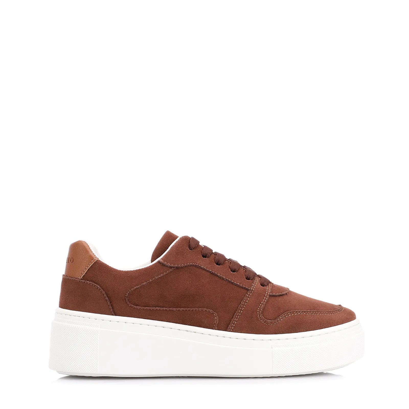 Tênis Flatform Alt Camurça Marrom Escuro