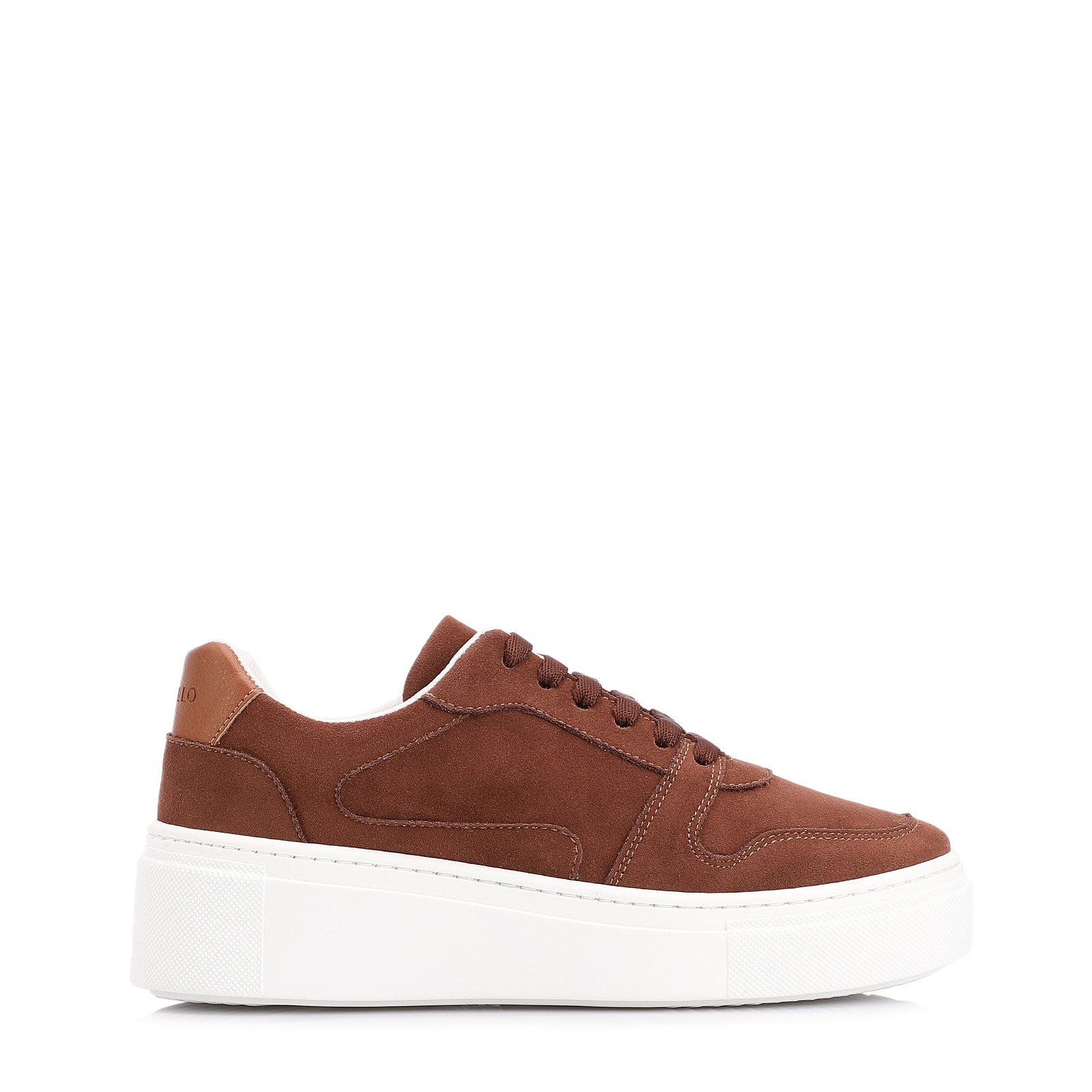 Tênis Flatform Alt Camurça Marrom Escuro