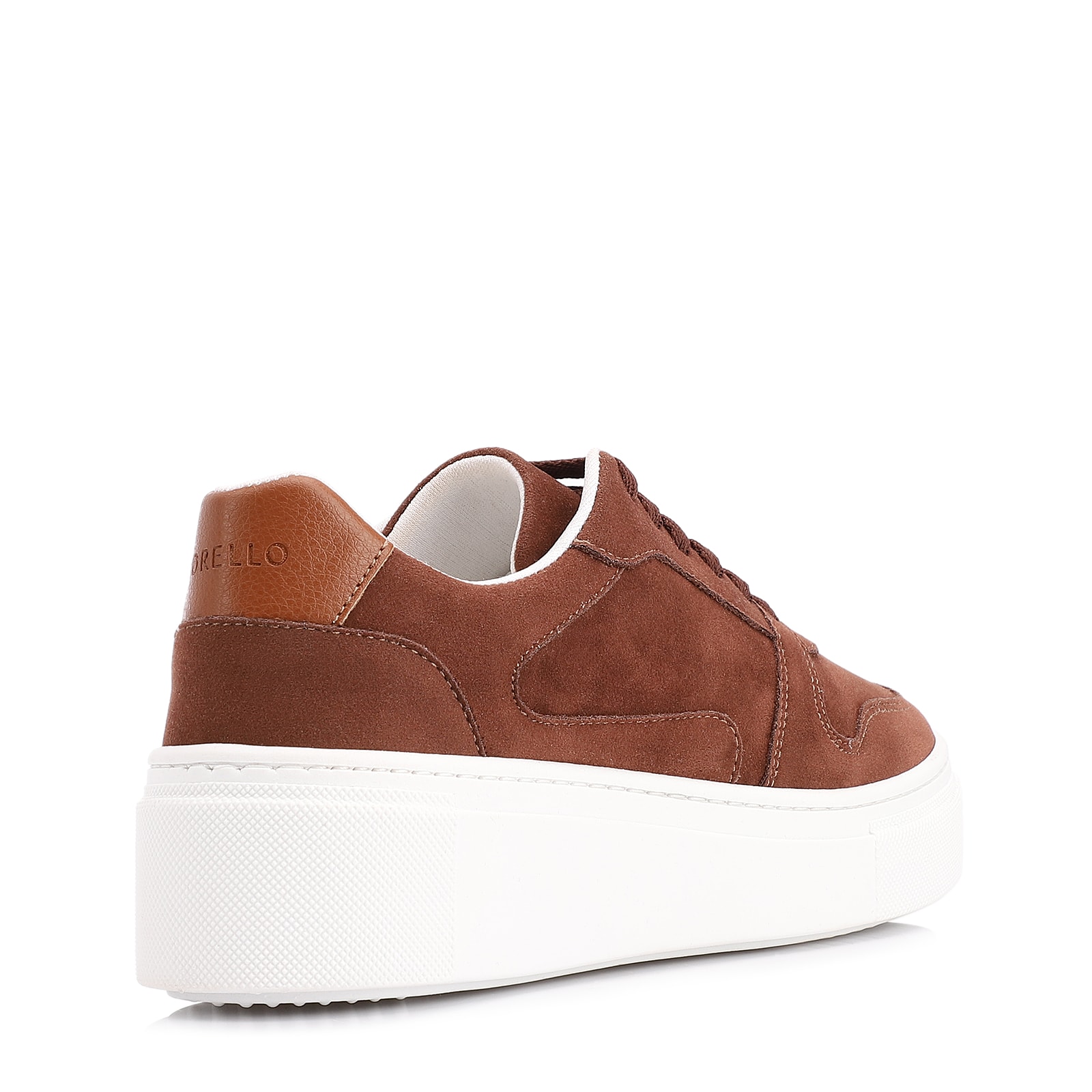 Tênis Flatform Alt Camurça Marrom Escuro