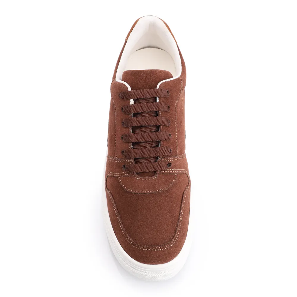 Tênis Flatform Alt Camurça Marrom Escuro - imagem 4
