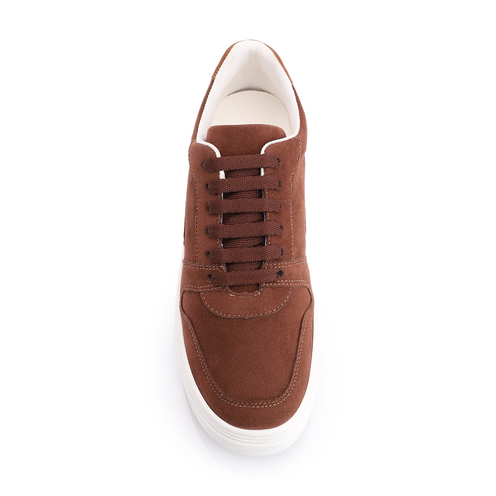 Tênis Flatform Alt Camurça Marrom Escuro