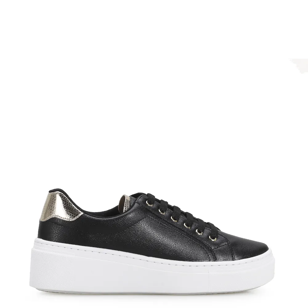 Tênis Flatform Alt Preto/Lezard Dourado - imagem 3