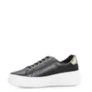 Tênis Flatform Alt Preto/Lezard Dourado - imagem 5
