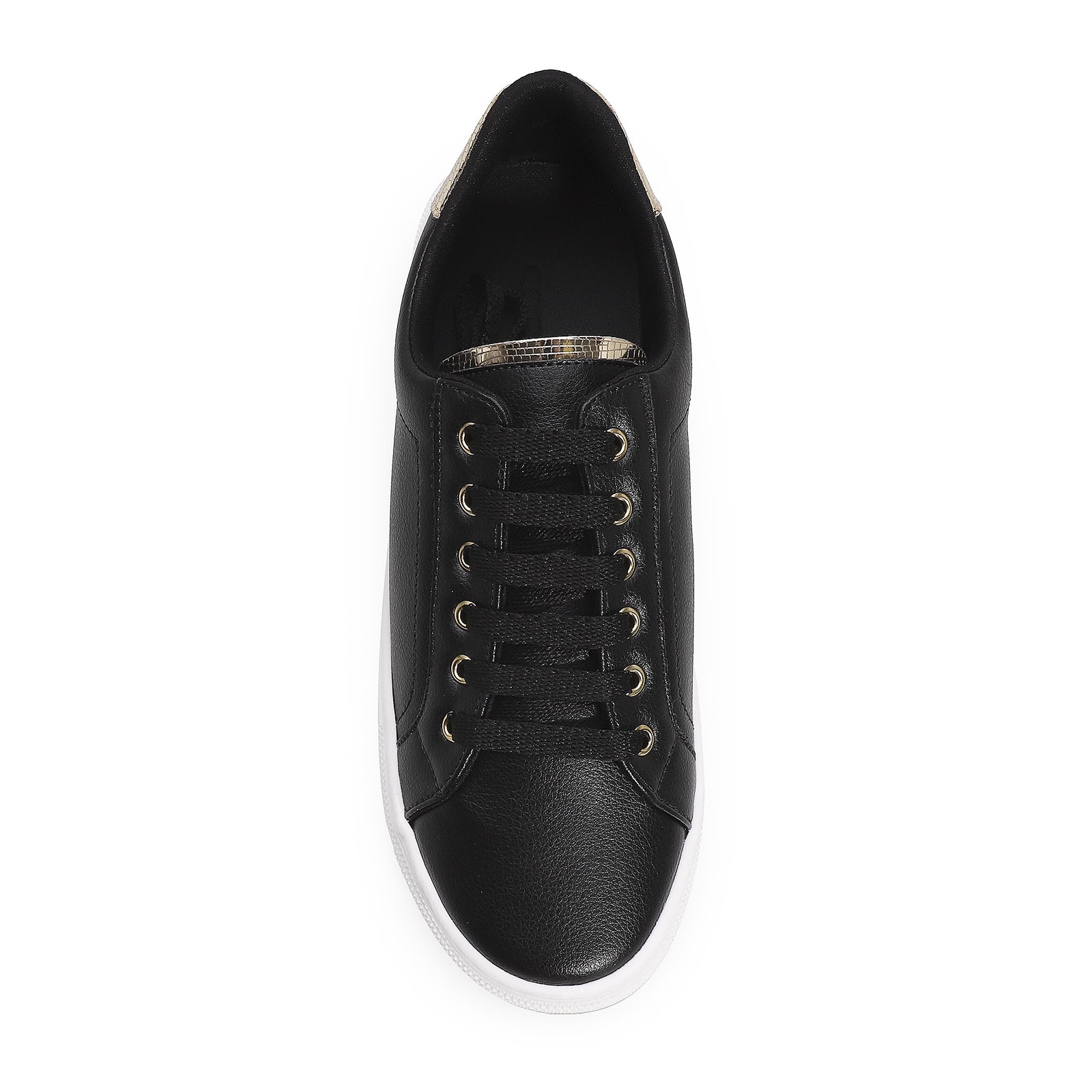 Tênis Flatform Alt Preto/Lezard Dourado