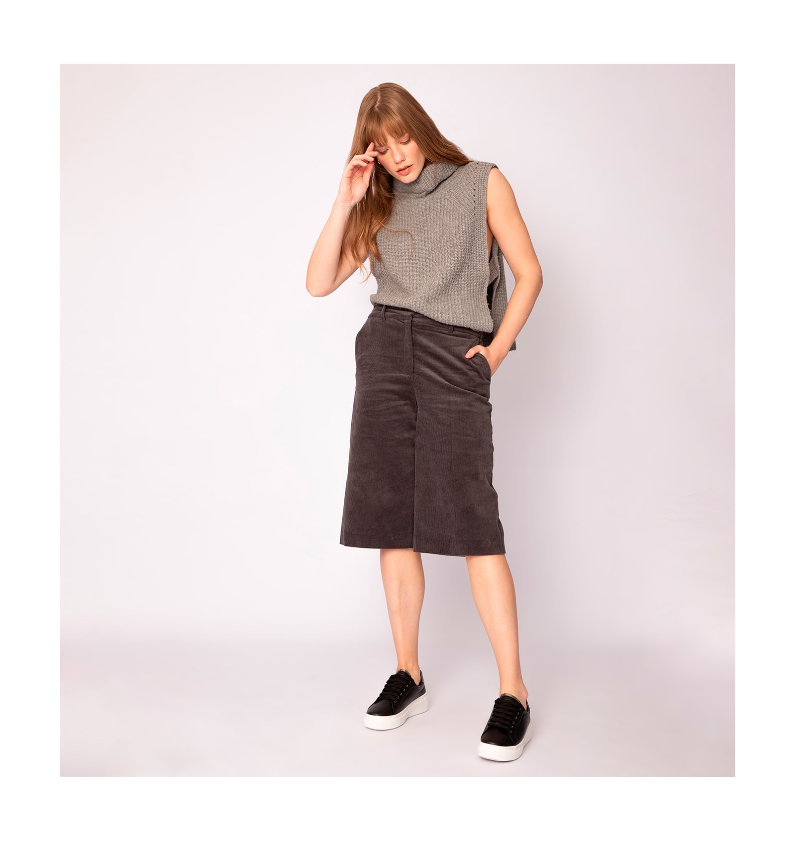 Tênis Flatform Alt Preto/Lezard Prata