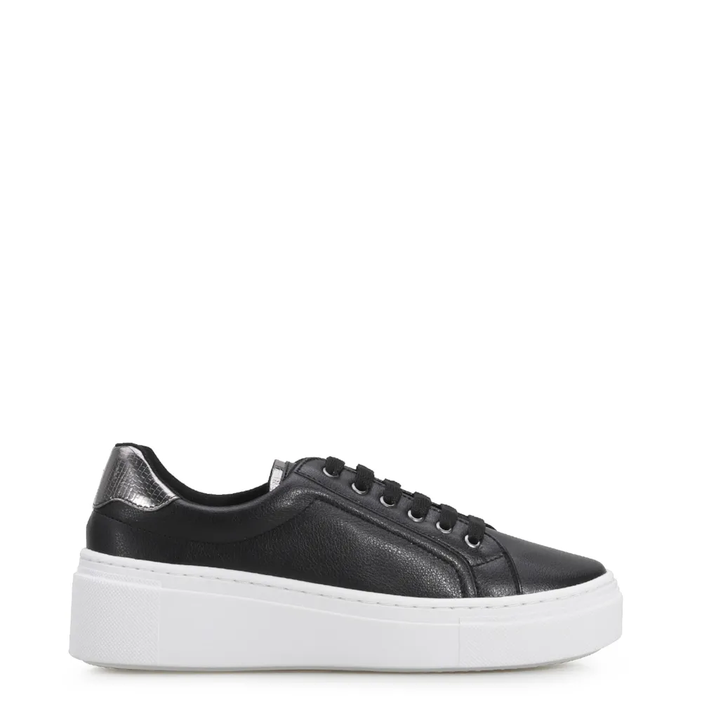 Tênis Flatform Alt Preto/Lezard Prata - imagem 3