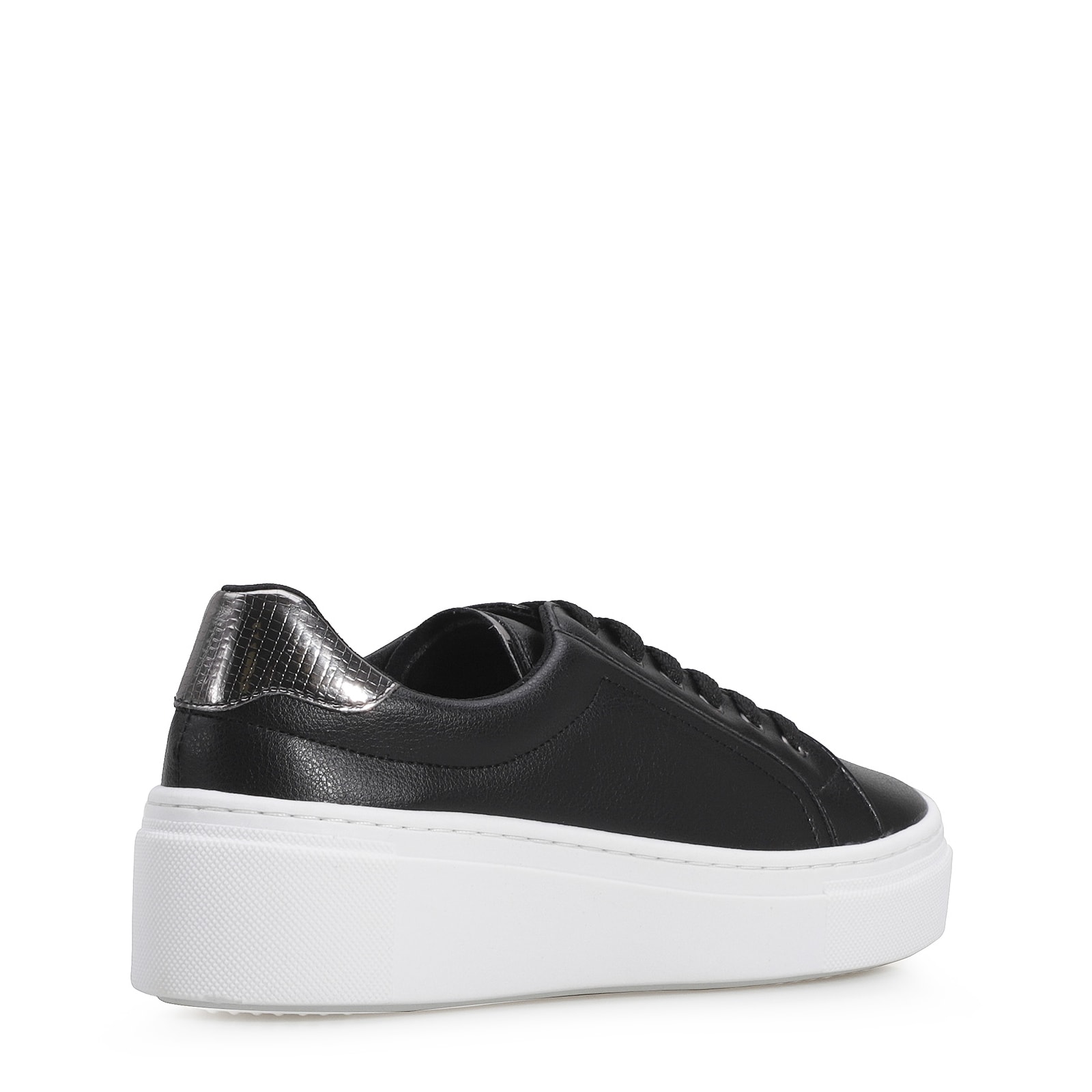 Tênis Flatform Alt Preto/Lezard Prata