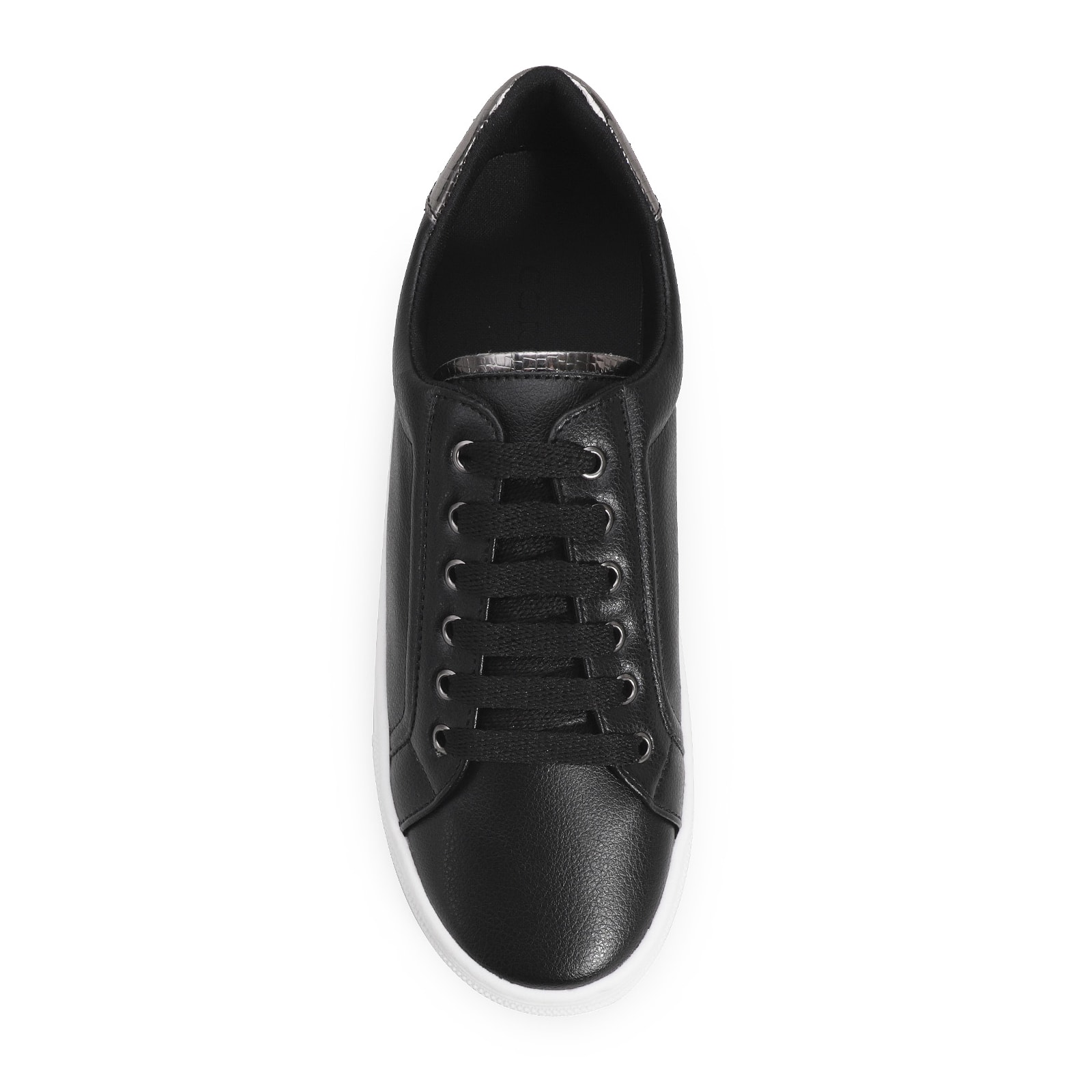Tênis Flatform Alt Preto/Lezard Prata
