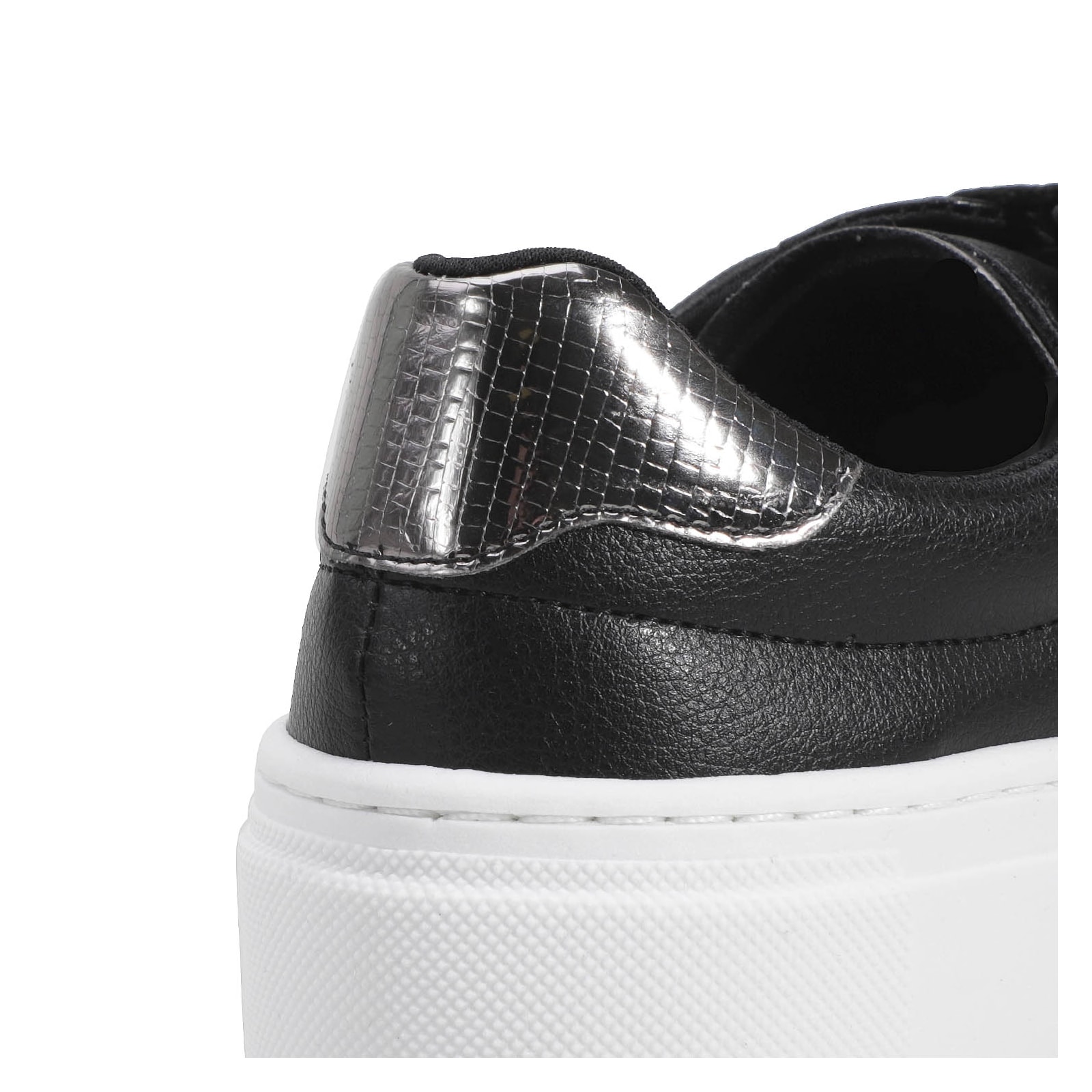 Tênis Flatform Alt Preto/Lezard Prata