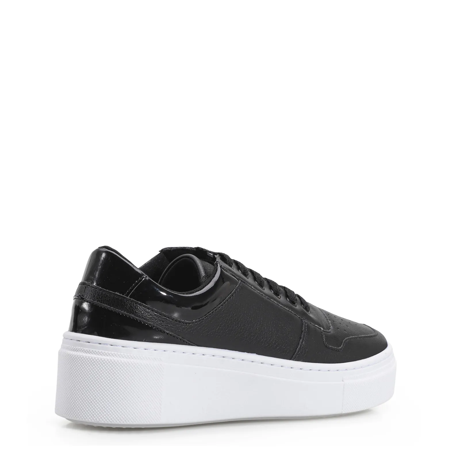 Tênis Flatform Alt Preto/Verniz Preto