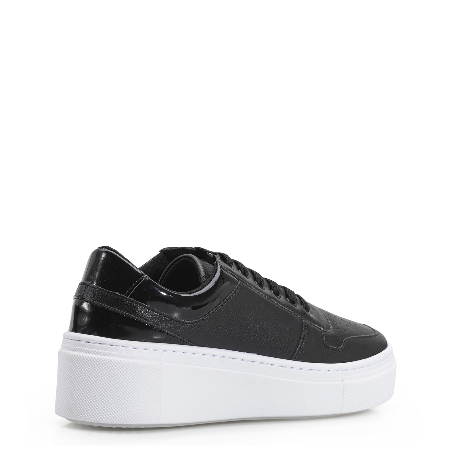 Tênis Flatform Alt Preto/Verniz Preto