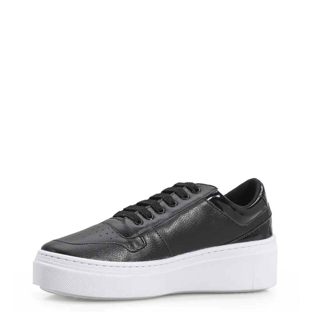 Tênis Flatform Alt Preto/Verniz Preto - imagem 4