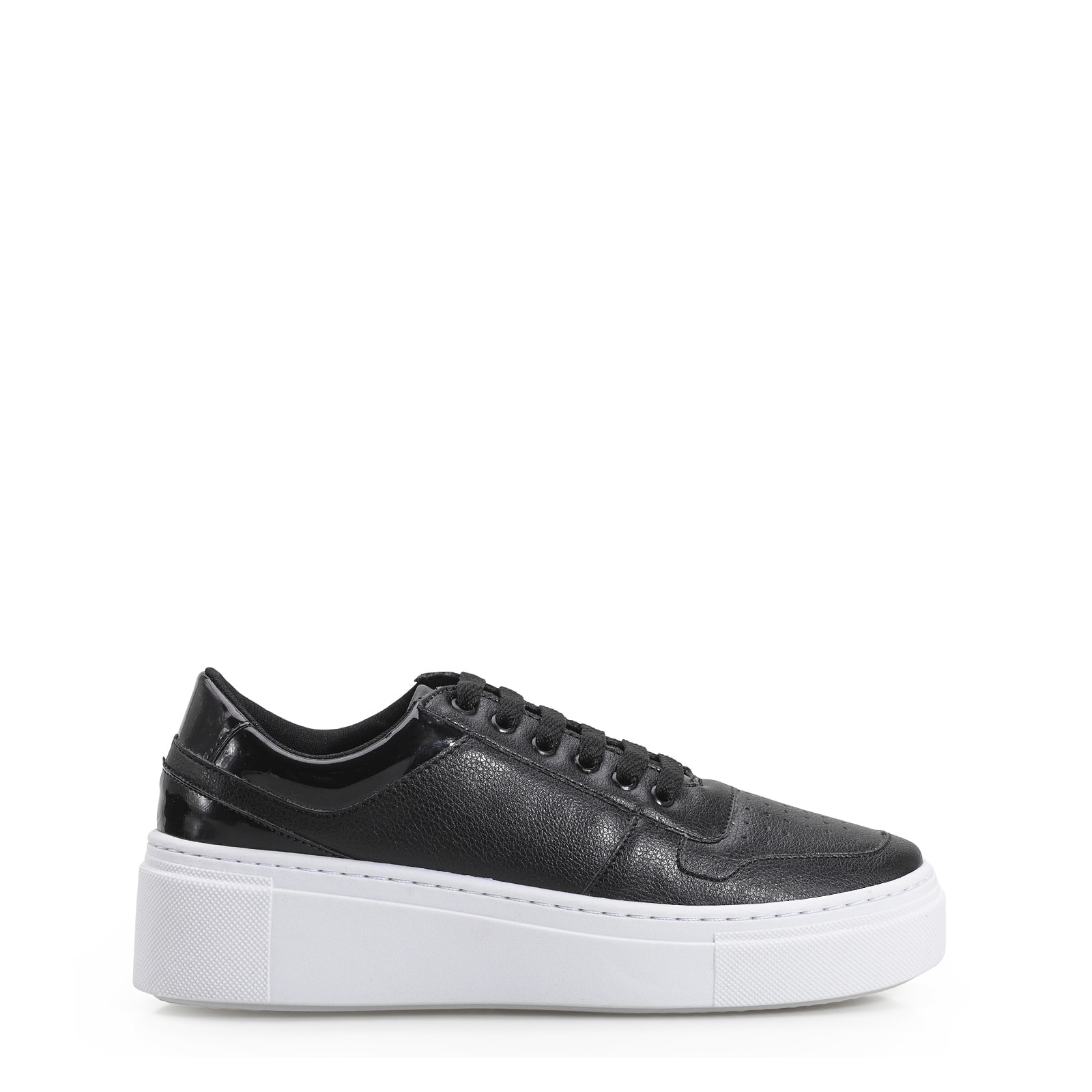 Tênis Flatform Alt Preto/Verniz Preto