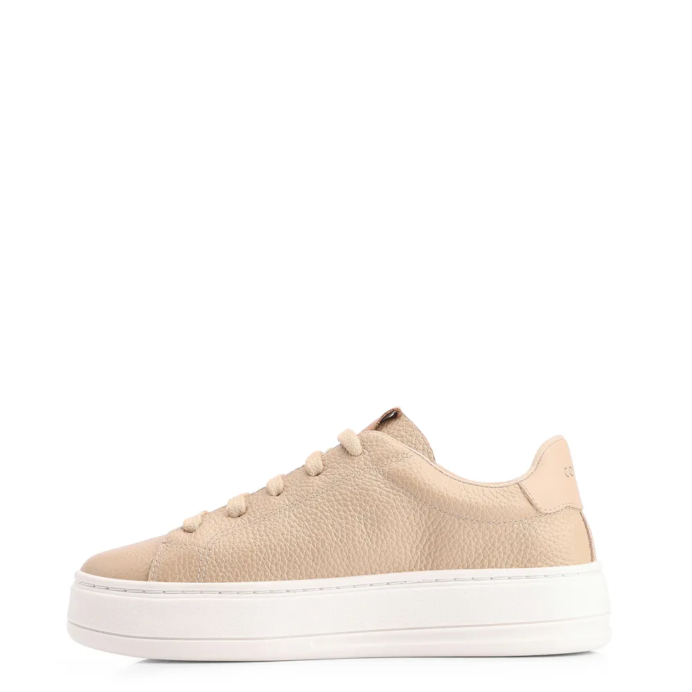 Tênis Flatform Couro Bege - imagem 4
