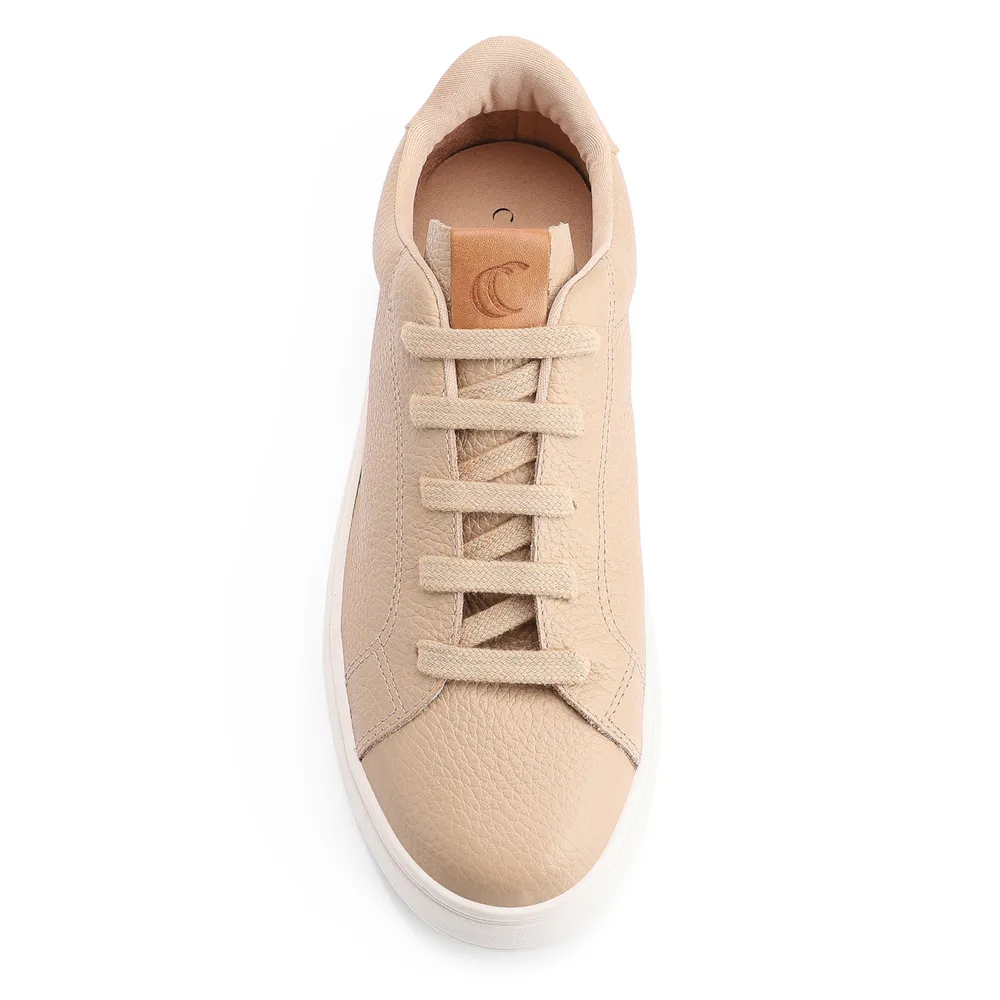 Tênis Flatform Couro Bege - imagem 5