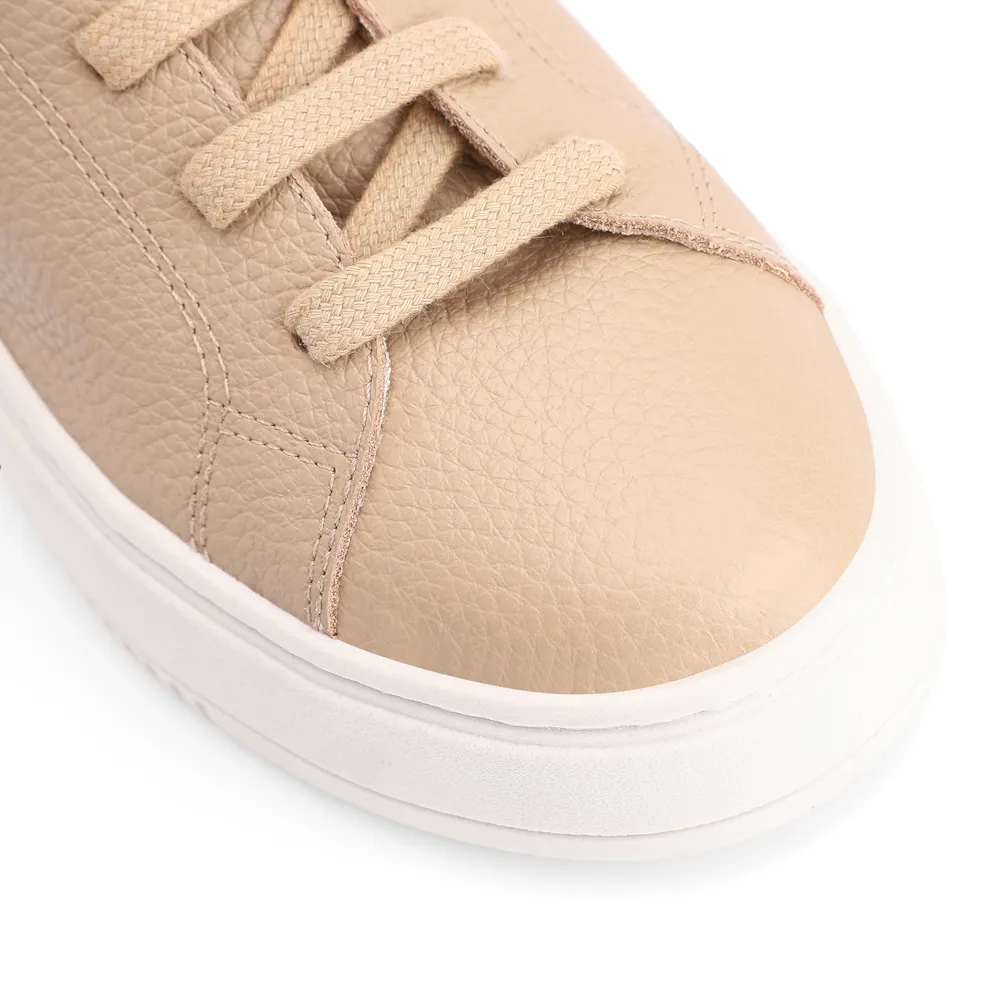 Tênis Flatform Couro Bege - imagem 6