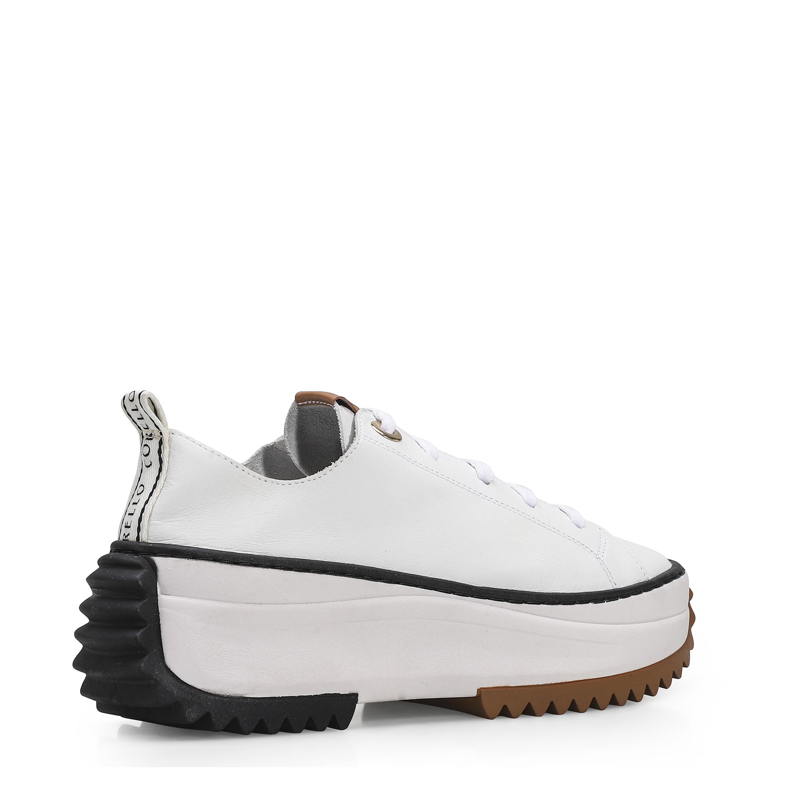 Tênis Flatform Couro Branco