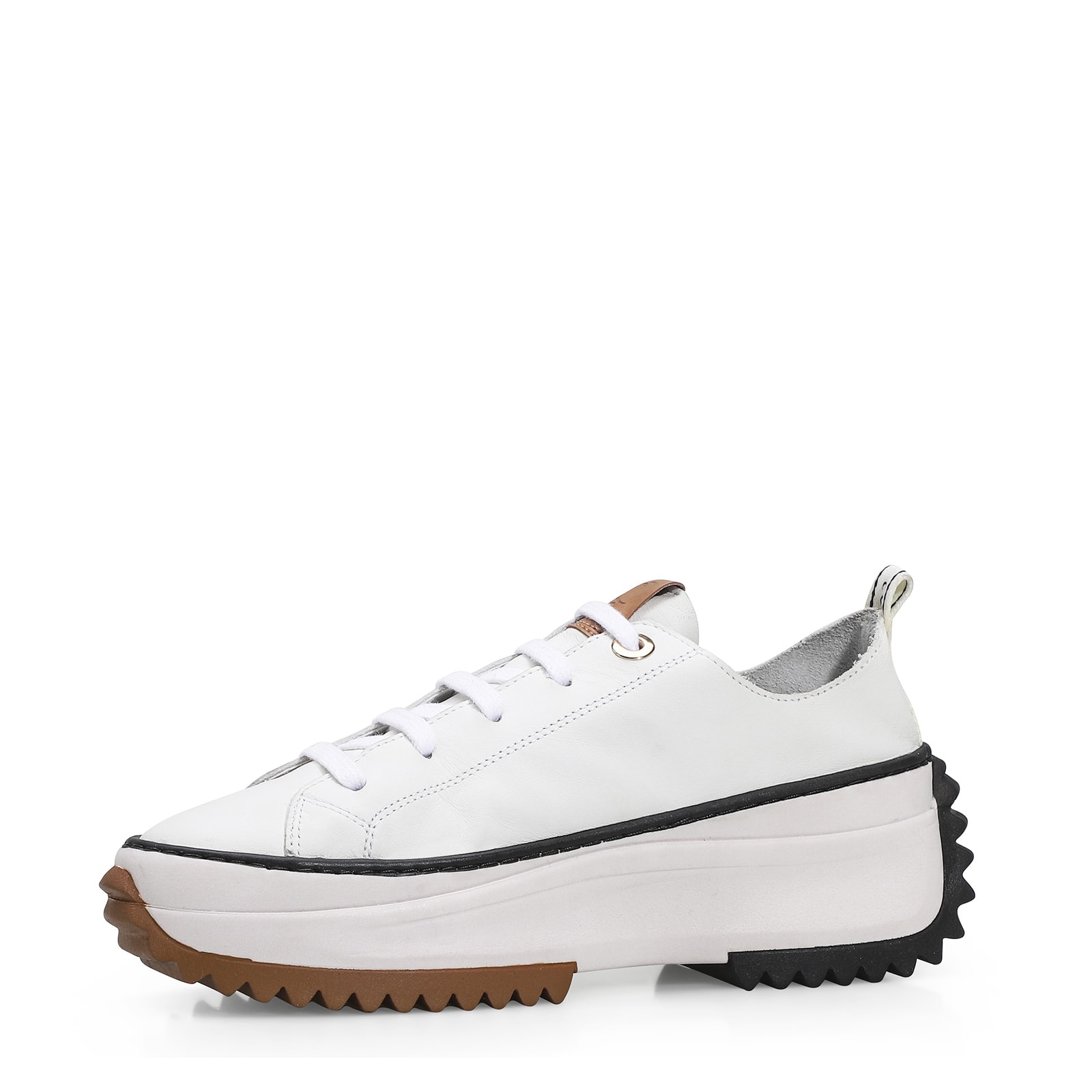 Tênis Flatform Couro Branco