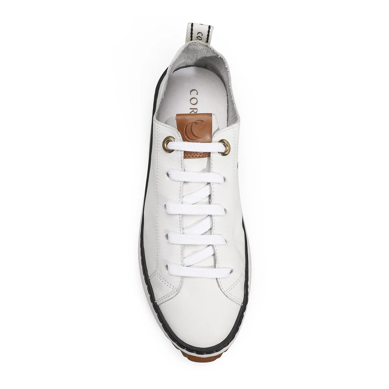Tênis Flatform Couro Branco