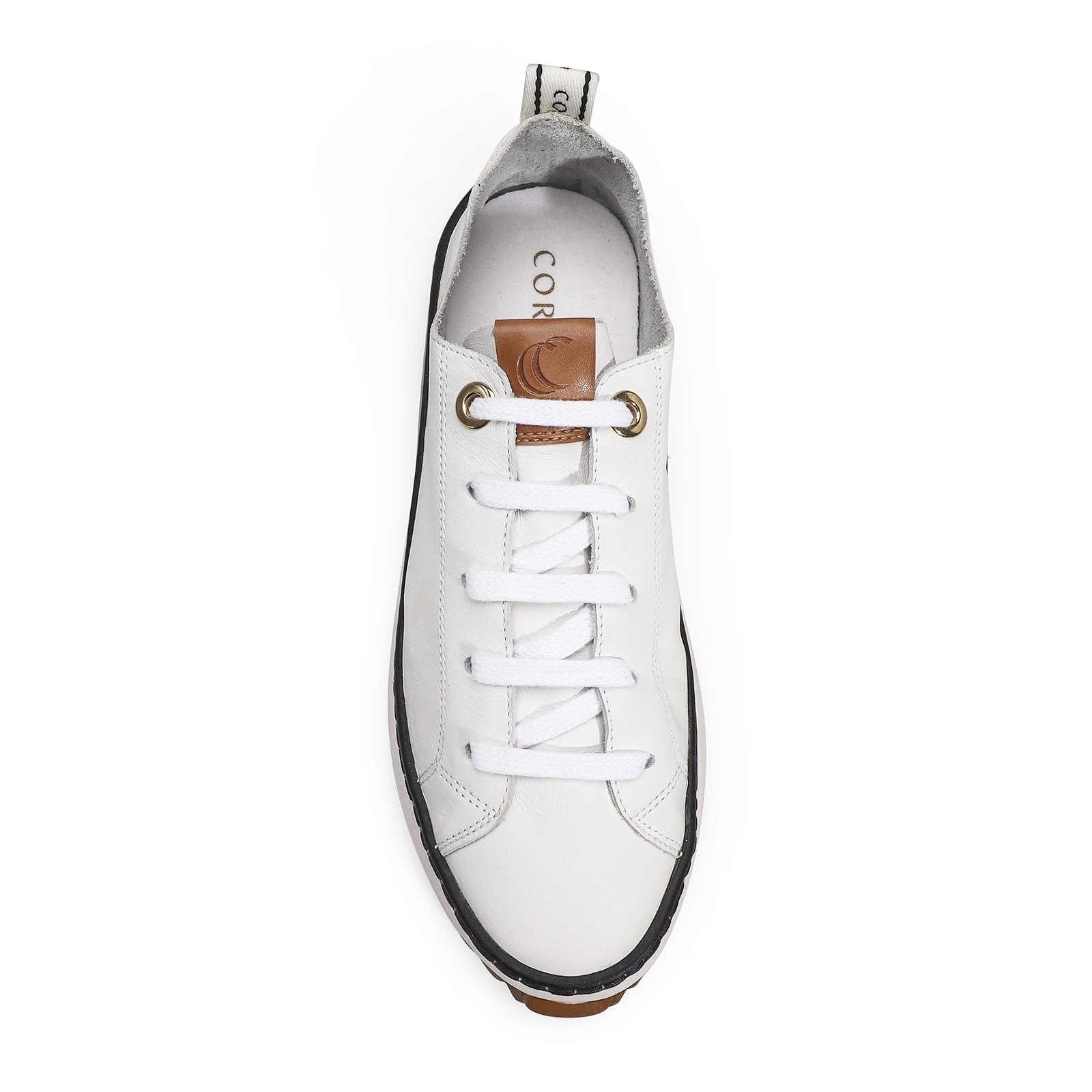 Tênis Flatform Couro Branco