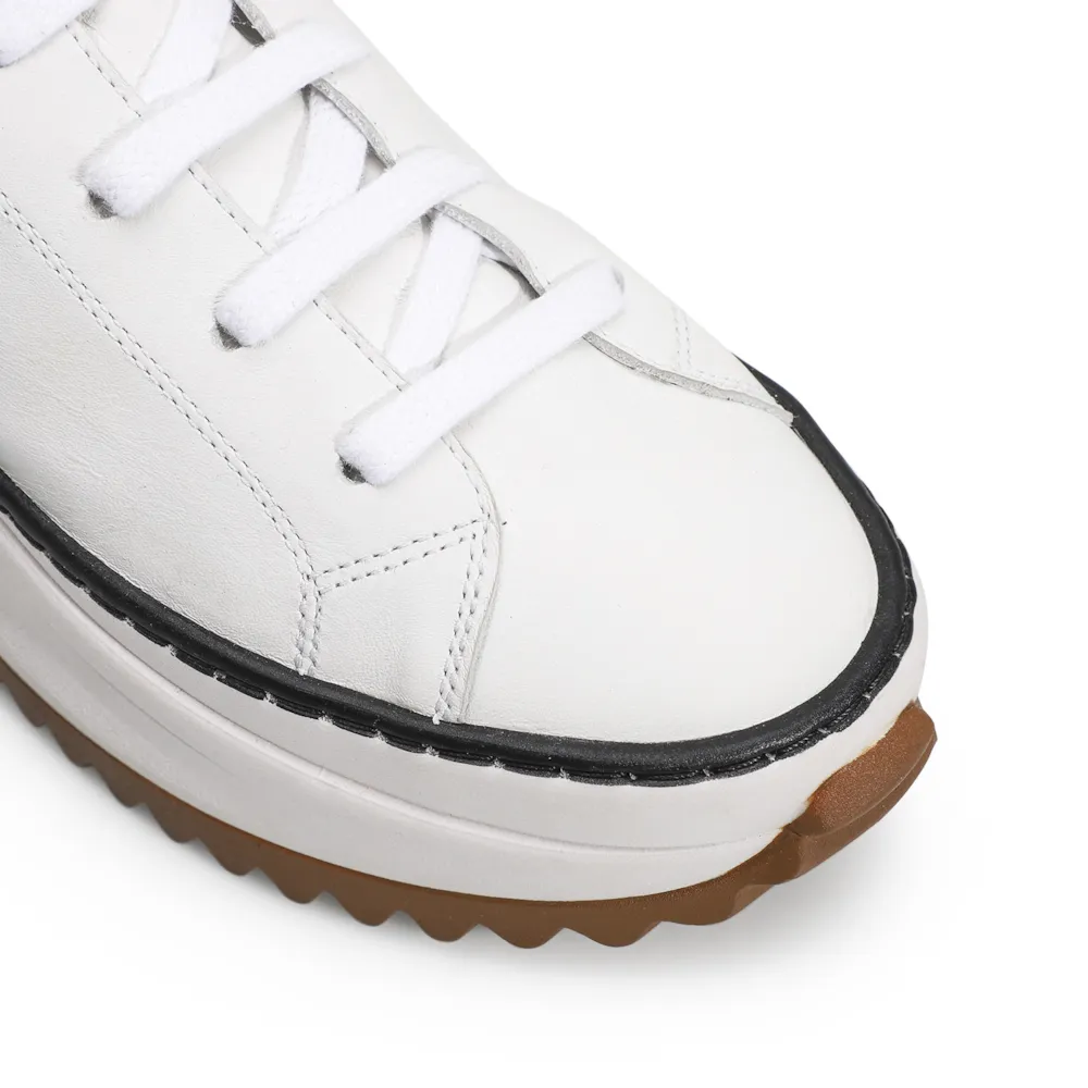 Tênis Flatform Couro Branco - imagem 7