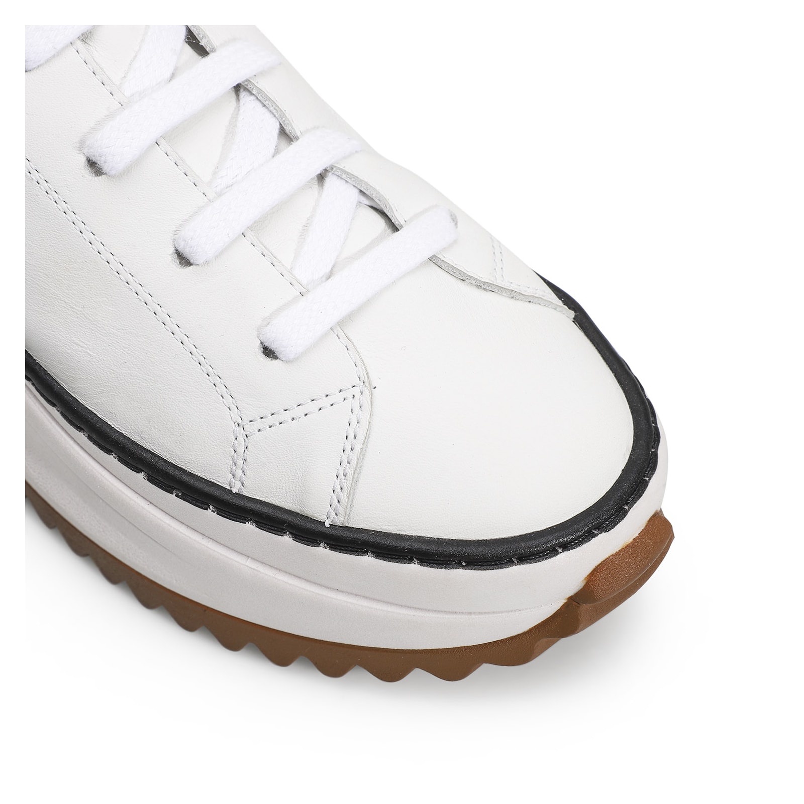 Tênis Flatform Couro Branco