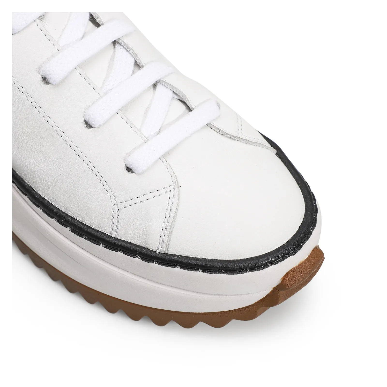 Tênis Flatform Couro Branco