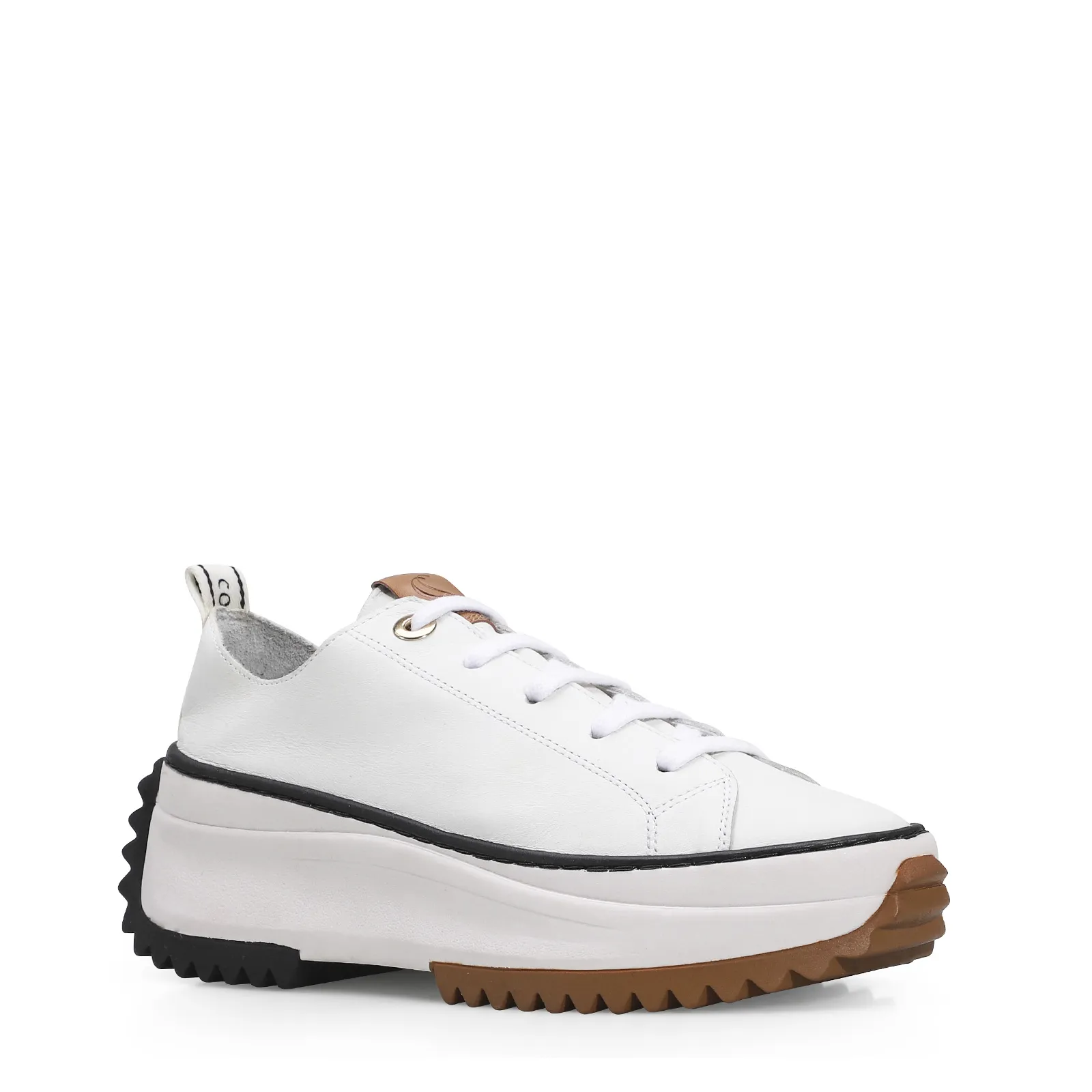 Tênis Flatform Couro Branco