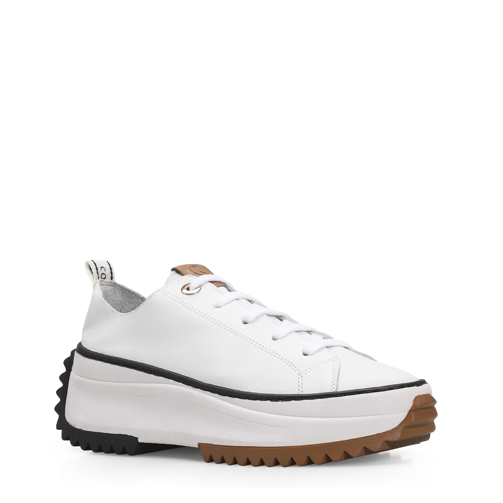 Tênis Flatform Couro Branco
