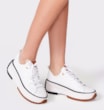 Tênis Flatform Couro Branco - imagem 2