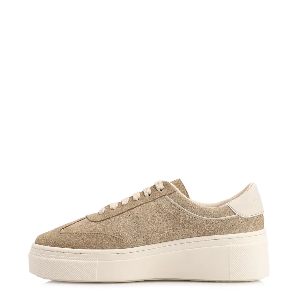 Tênis Flatform Couro Camurça Bege - imagem 5