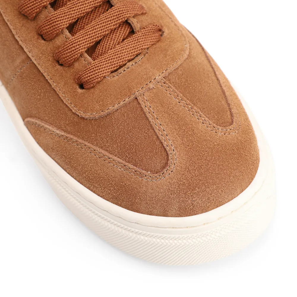 Tênis Flatform Couro Camurça Marrom Claro - imagem 7