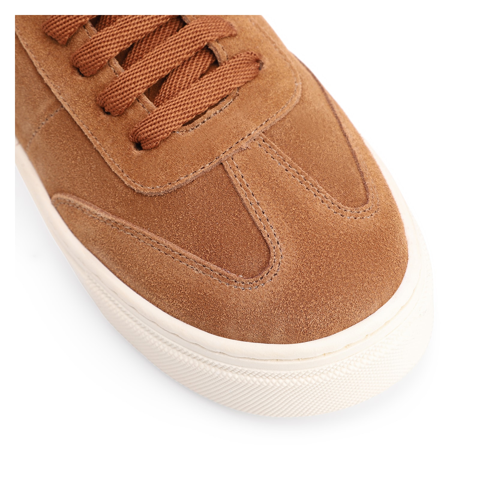 Tênis Flatform Couro Camurça Marrom Claro